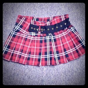 Rocker punk Abbey Dawn skirt